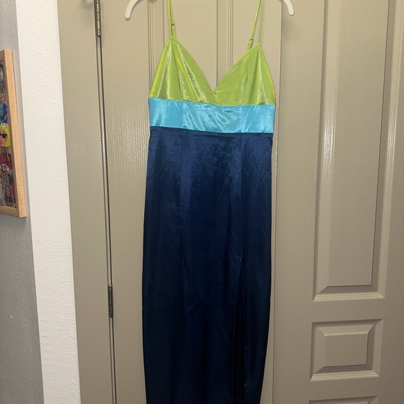 Staud Ellis Dress Color Block Size 4 - Picture 2 of 4